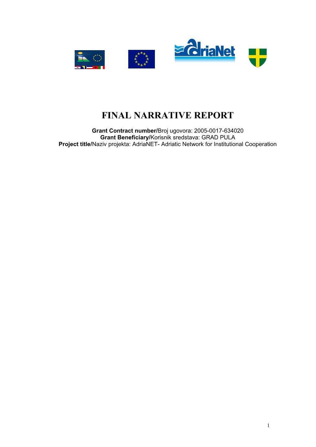 Final Narrative Report