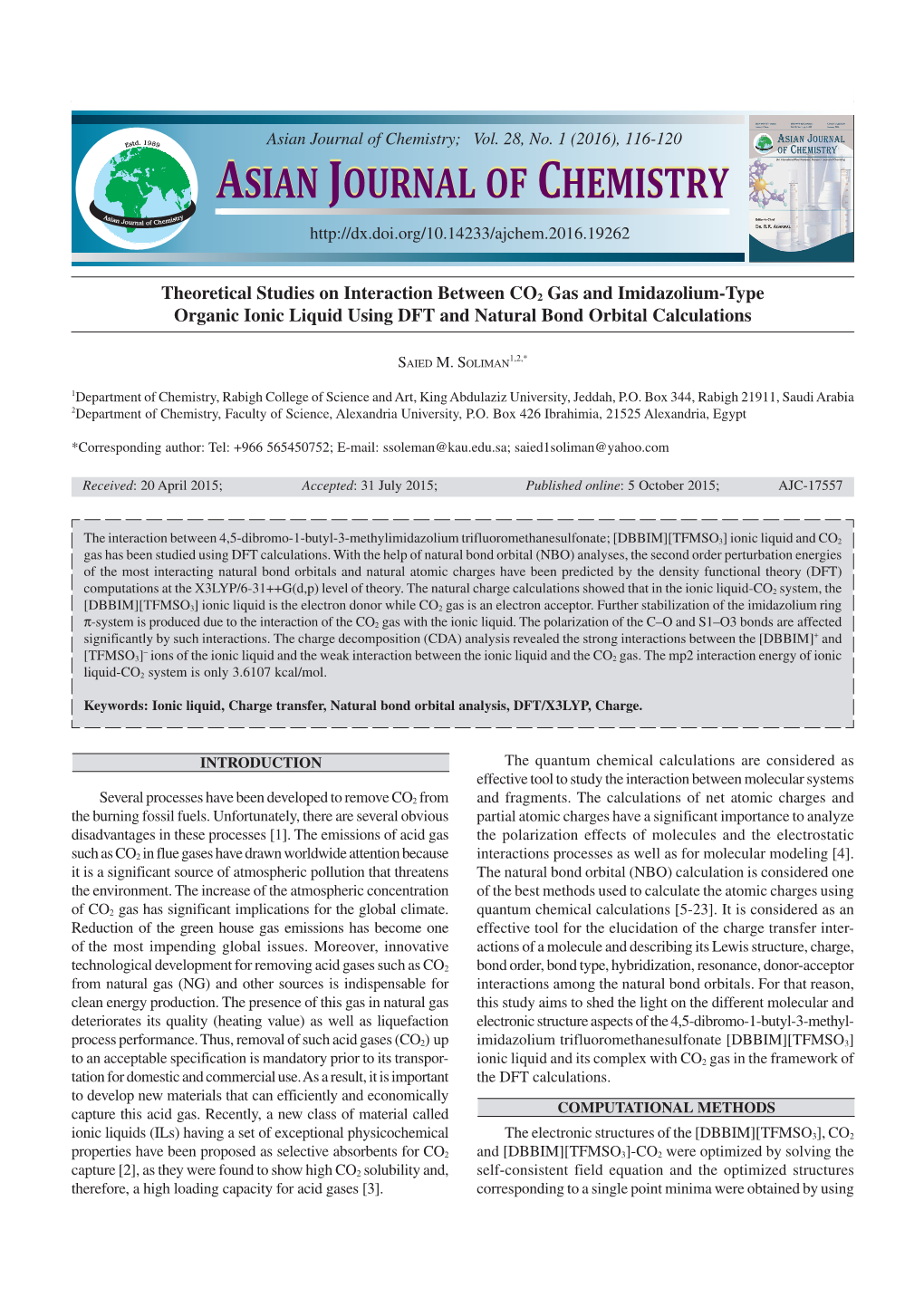 Asian Journal of Chemistry Asian Journal of Chemistry