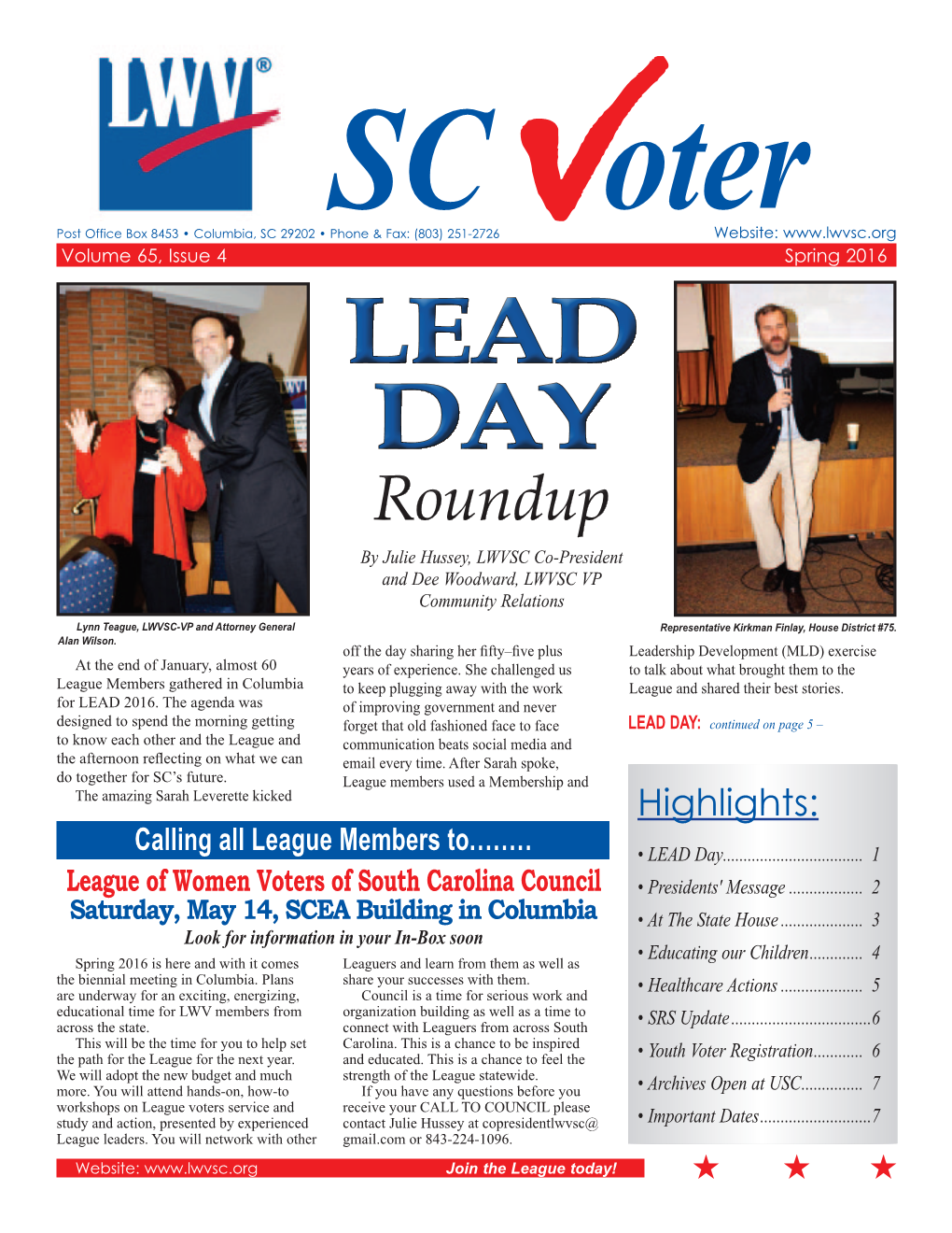 SC Voter Spring 2016