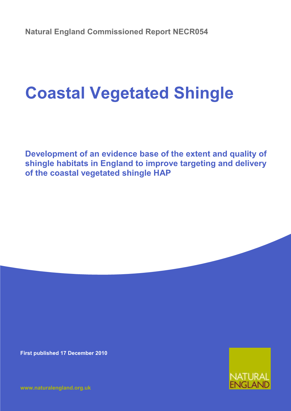 Coastal Vegetated Shingle