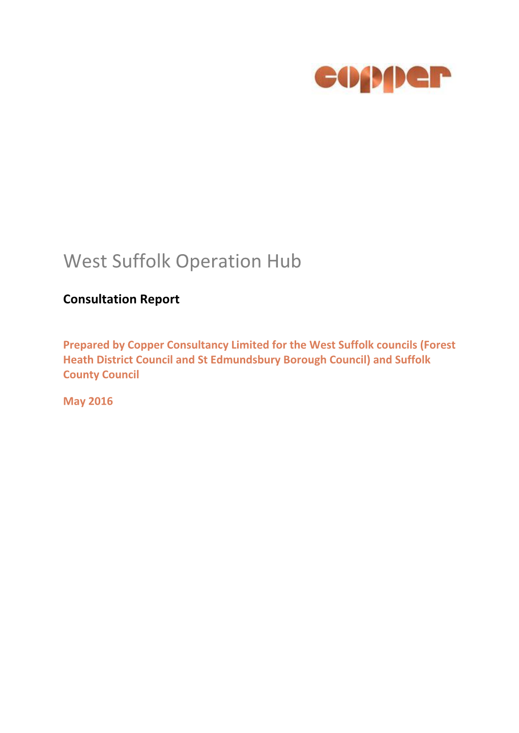 West Suffolk Operation Hub