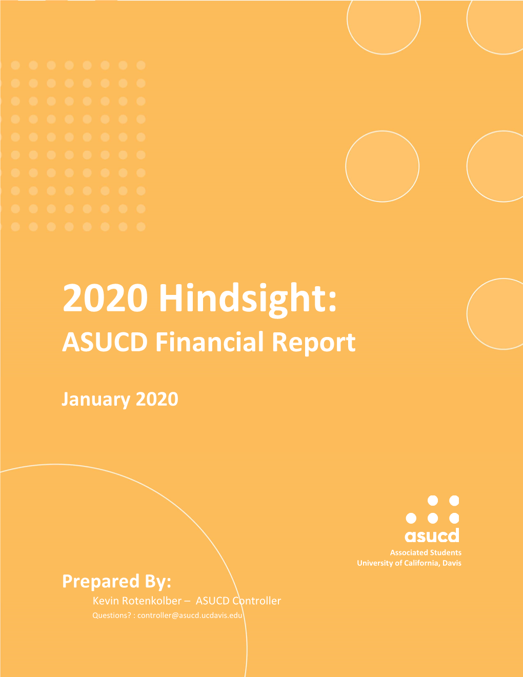 2020 Hindsight: ASUCD Financial Report