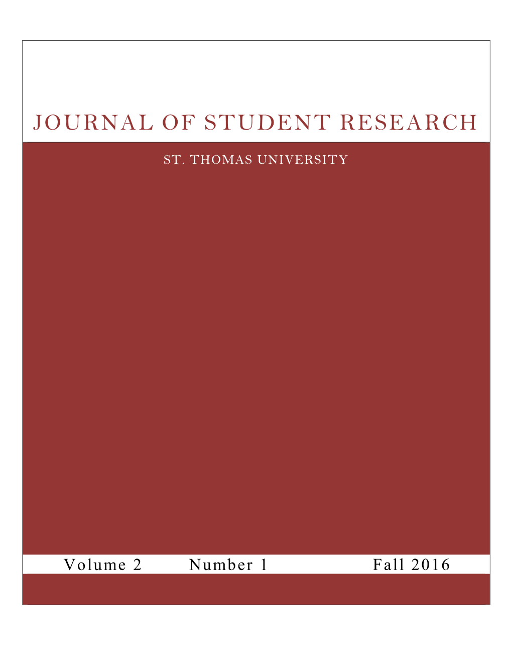 Journal of Student Research