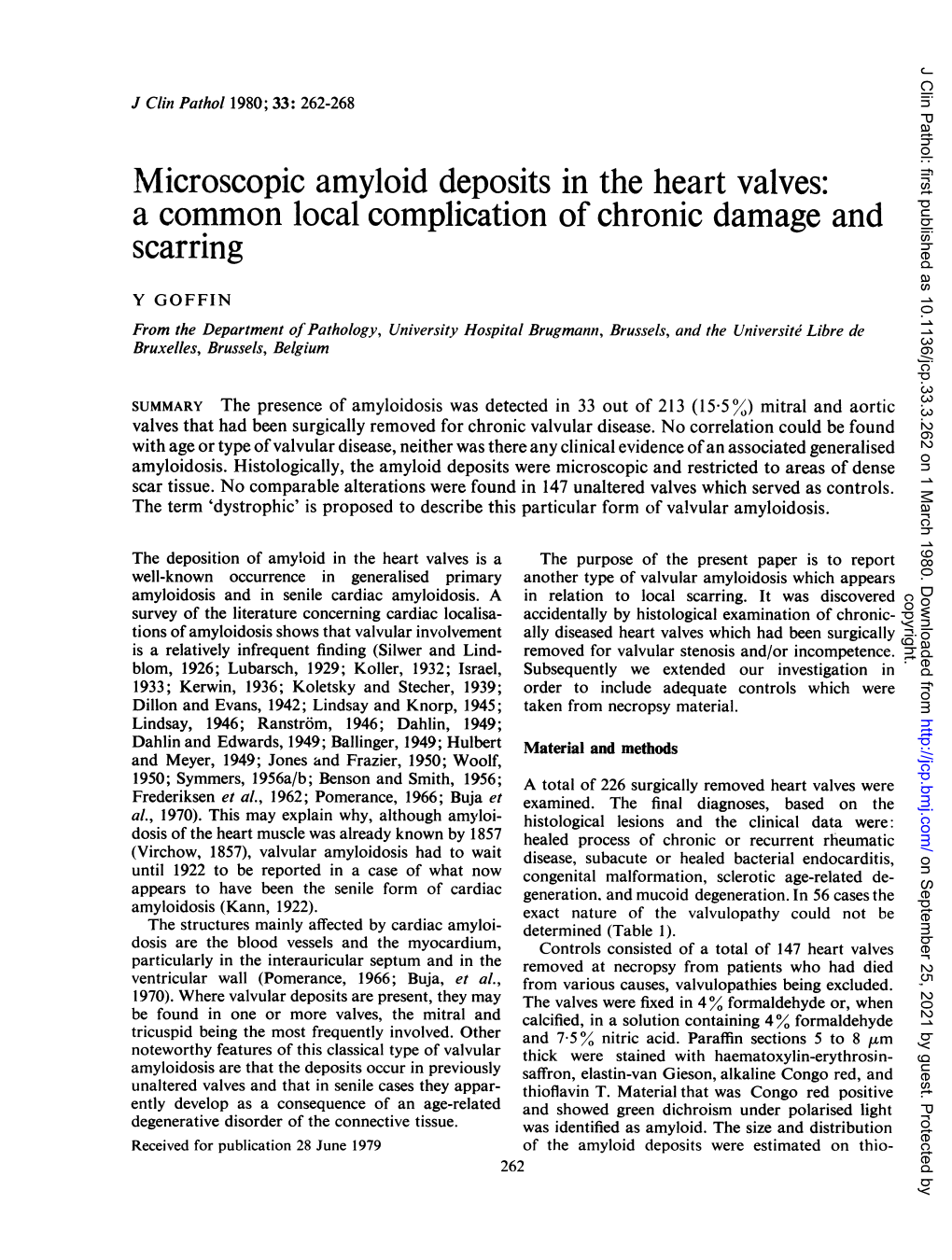 Microscopic Amyloid Deposits in the Heart Valves: a Common Local Complication of Chronic Damage and Scarring