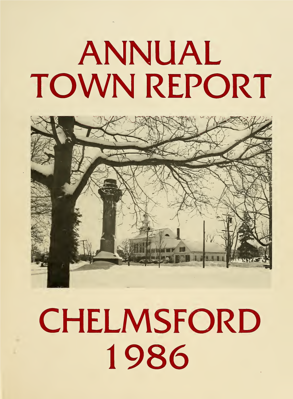 Annual Report of the Town of Chelmsford