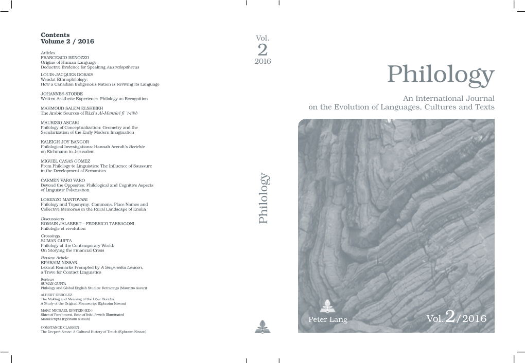 From Philology to Linguistics: the Influence of Saussure in the Development of Semantics