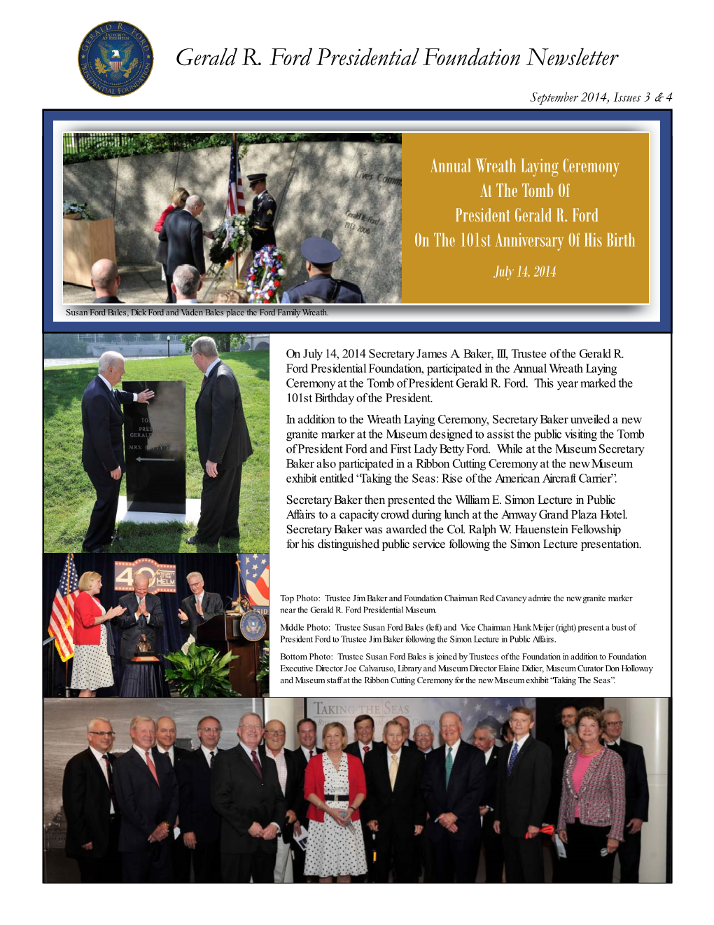 Summer 2014 Newsletter