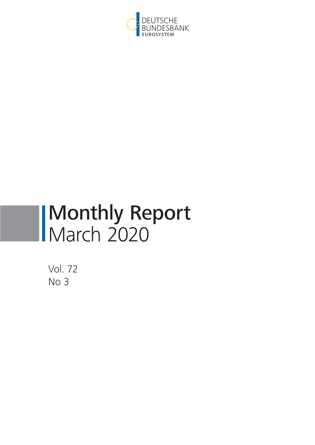 Monthly Report March 2020