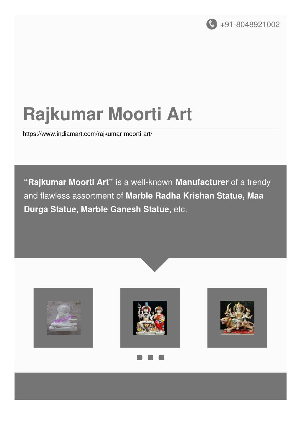 Rajkumar Moorti Art