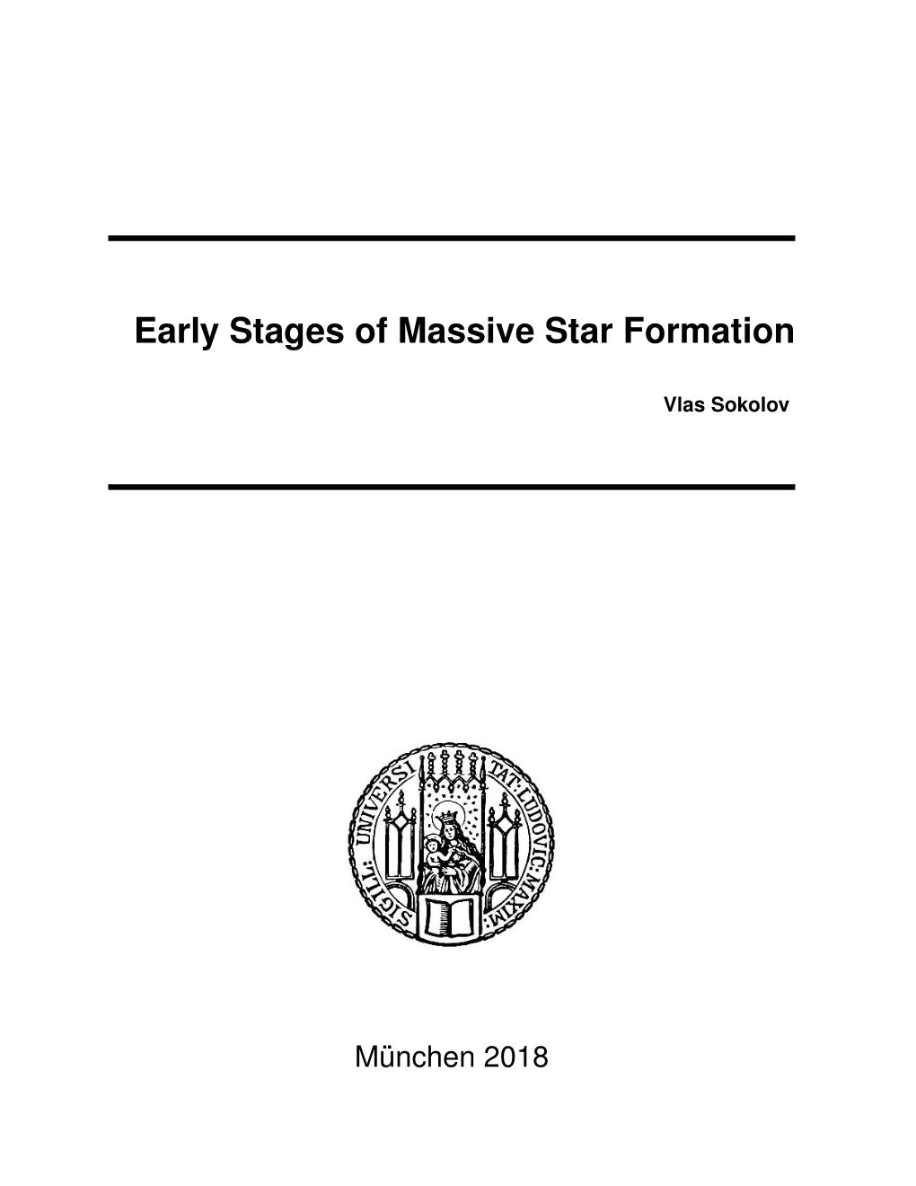 Early Stages of Massive Star Formation