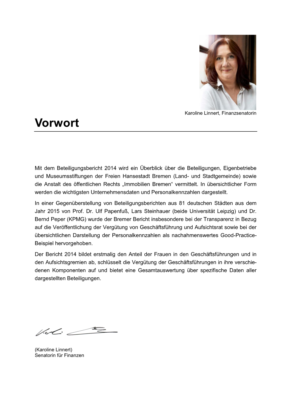 Beteiligungsbericht 2014