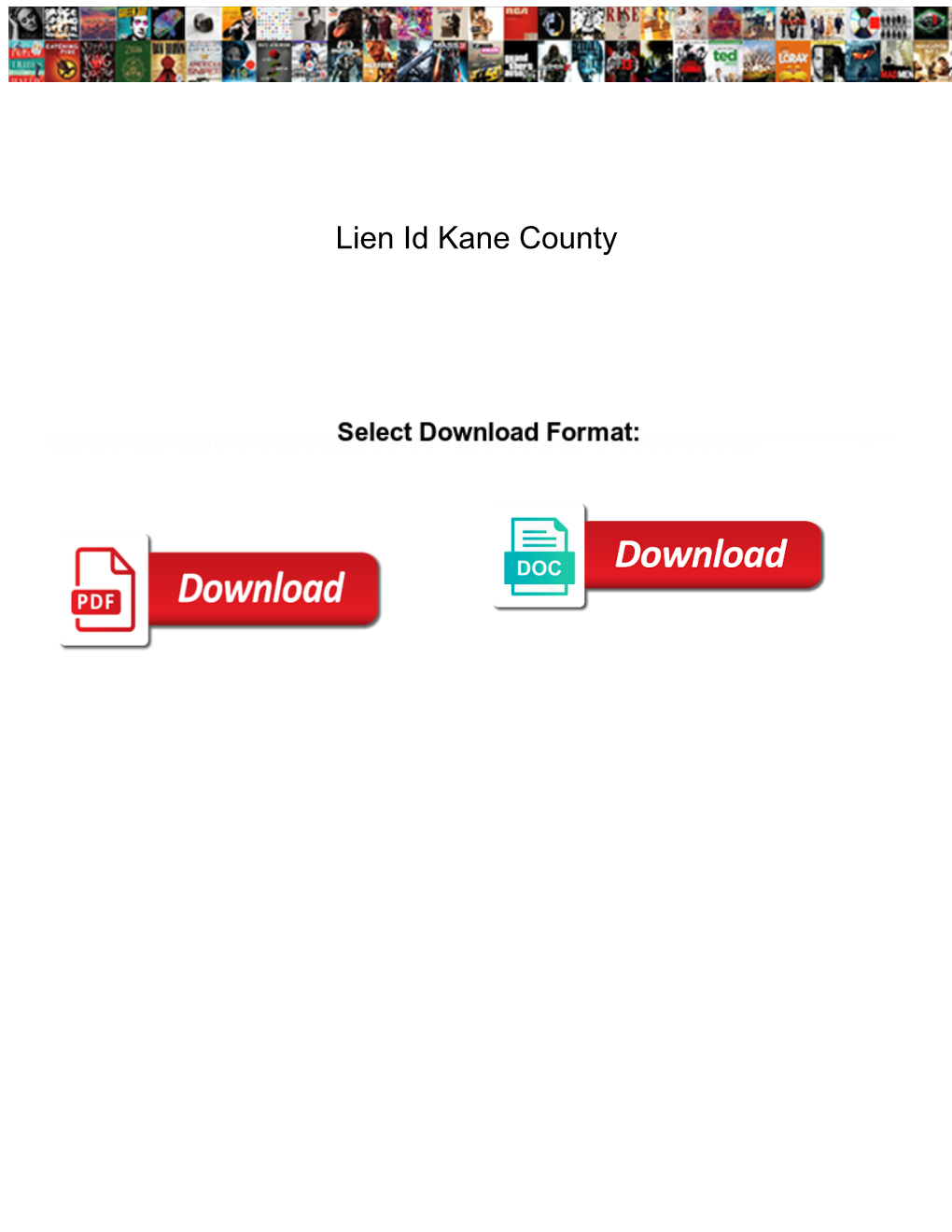 Lien Id Kane County