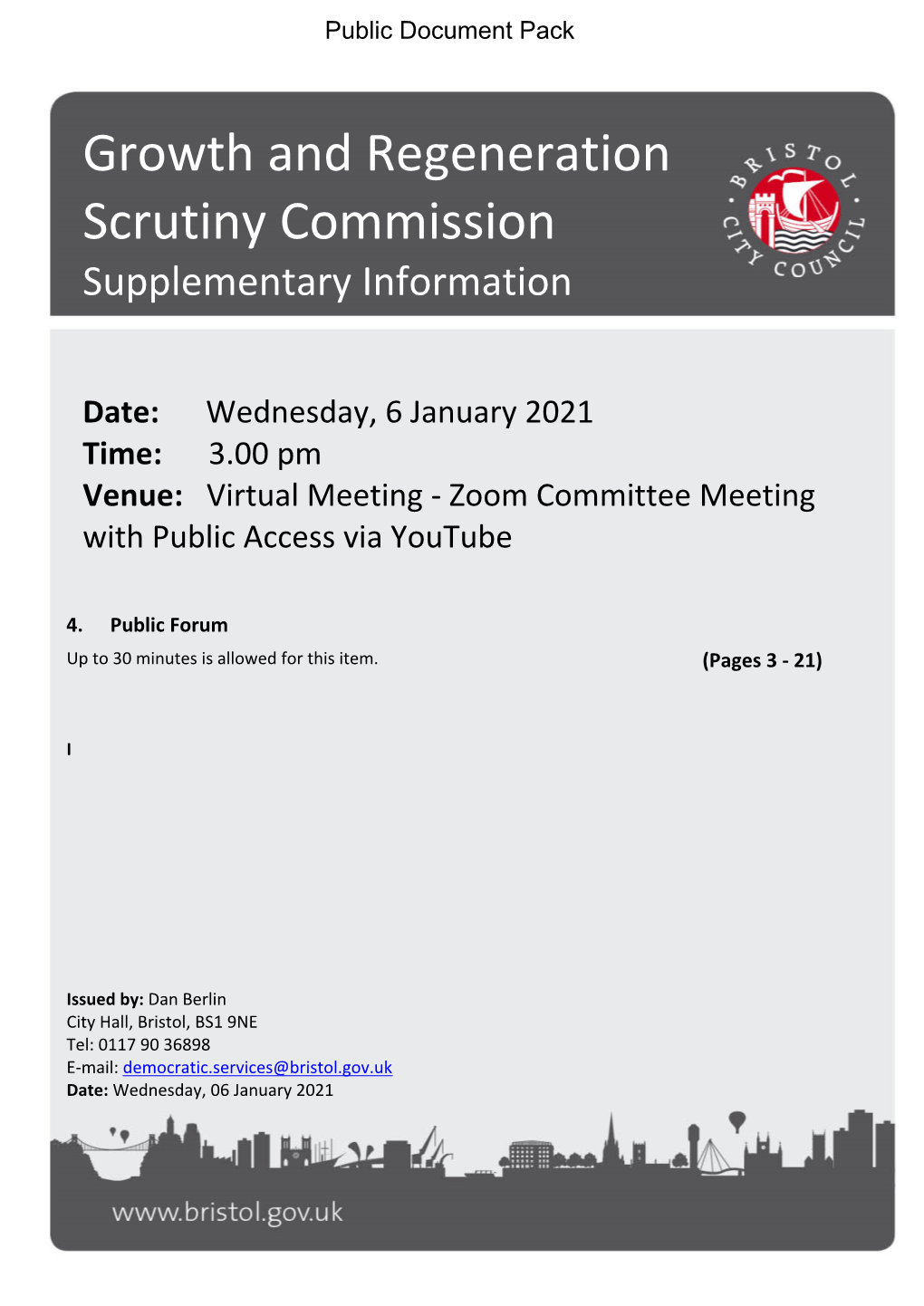 Public Forum, G&R Scrutiny Commission 6-1-21 PDF 650 KB