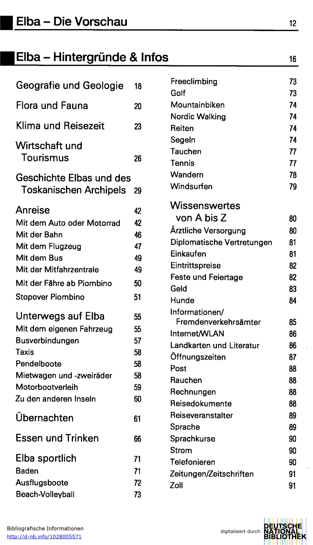 Die Vorschau Elba