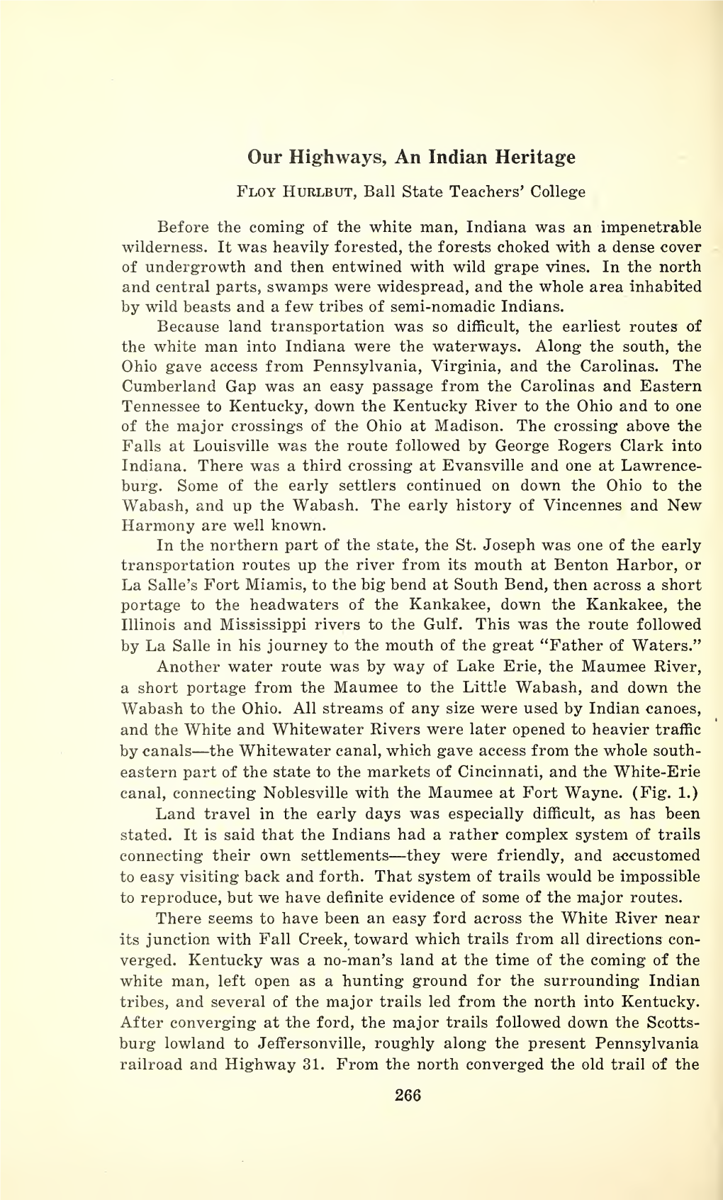 Proceedings of the Indiana Academy of Science