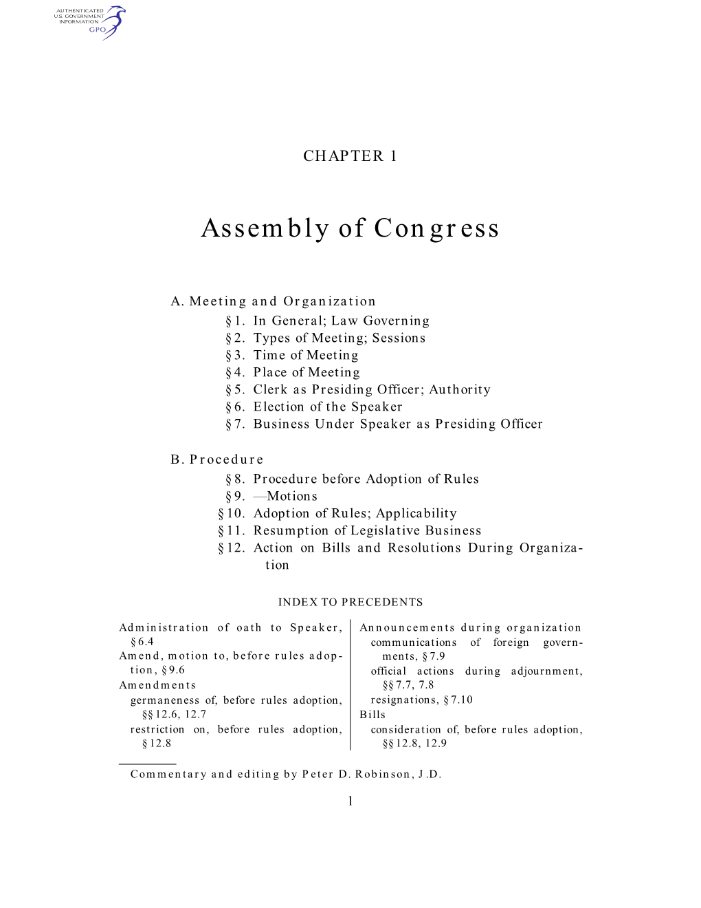 Assembly of Congress