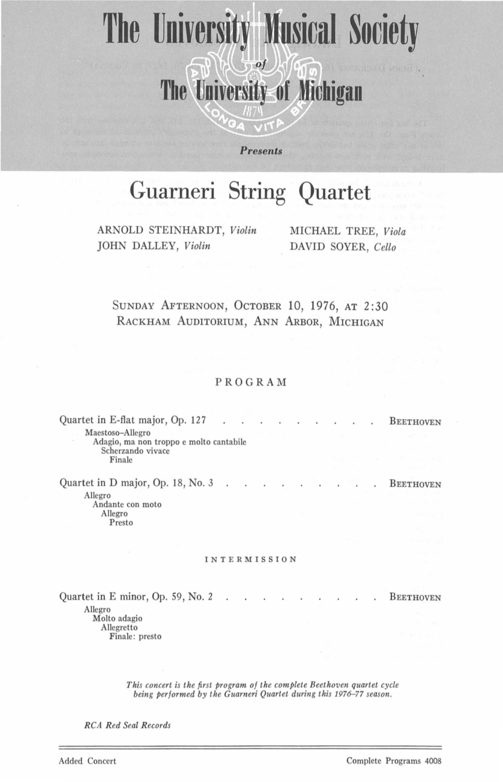 Guarneri String Quartet