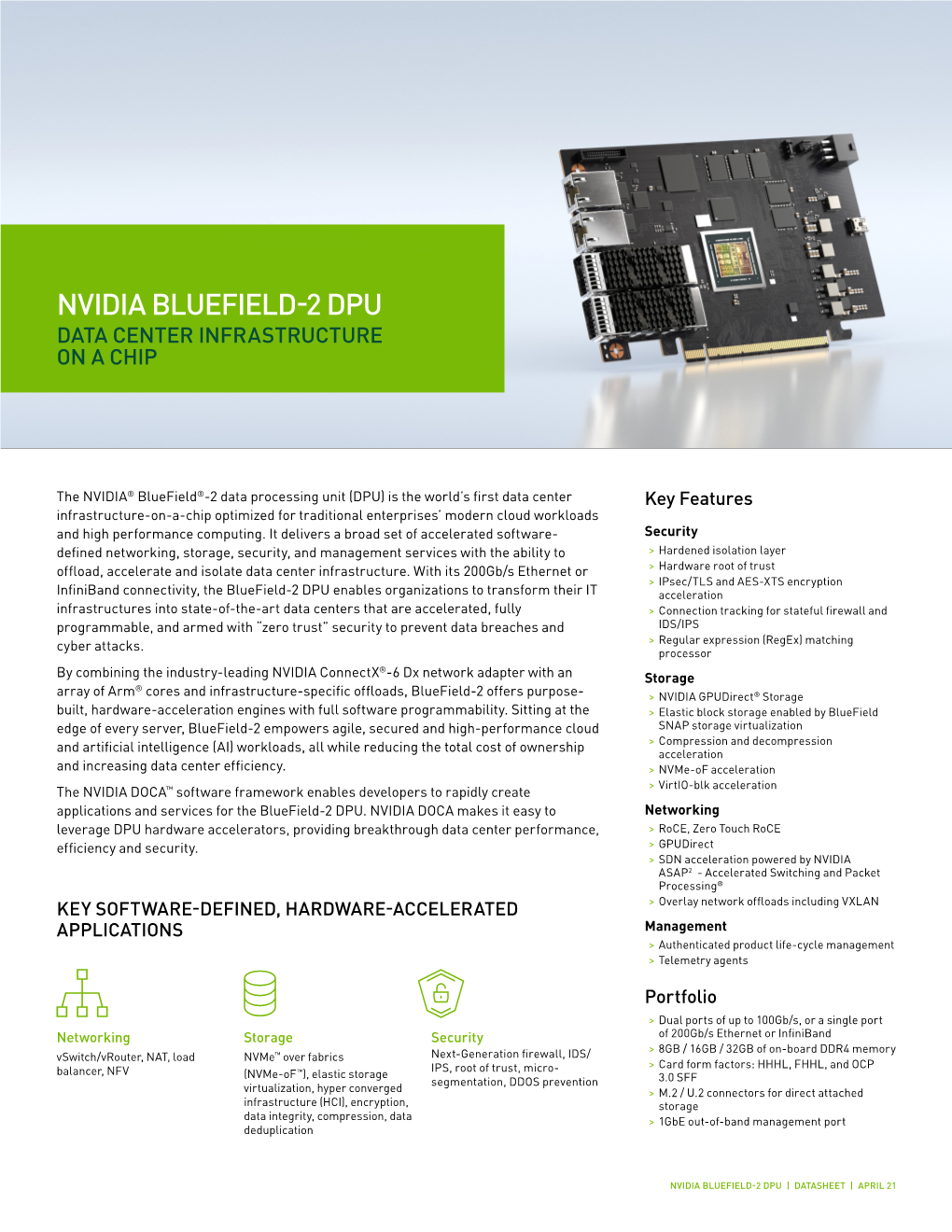 NVIDIA Bluefield-2 Datasheet