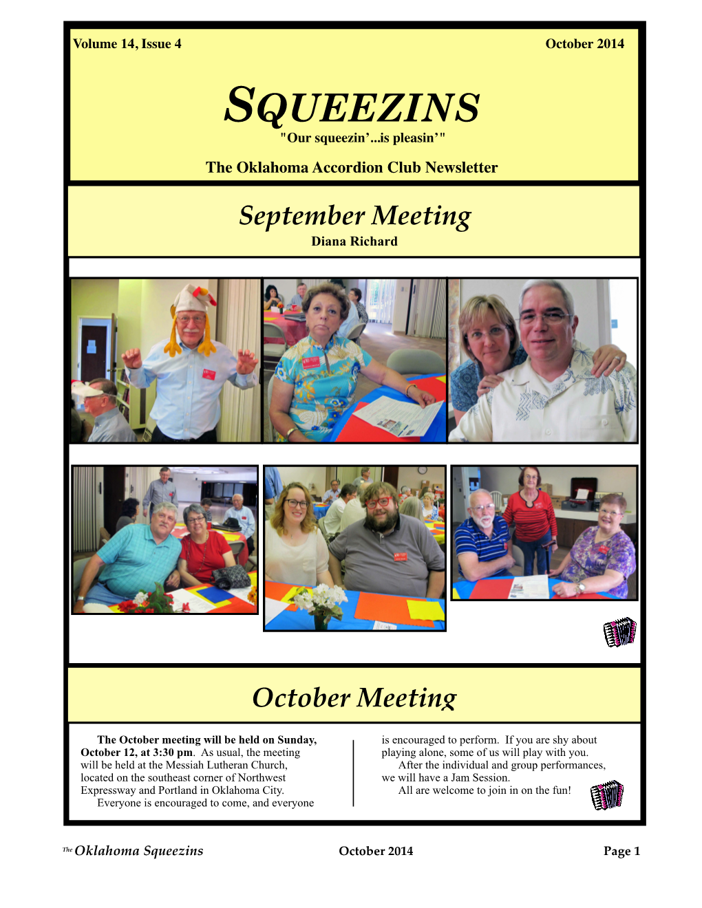 Squeezins October 2014