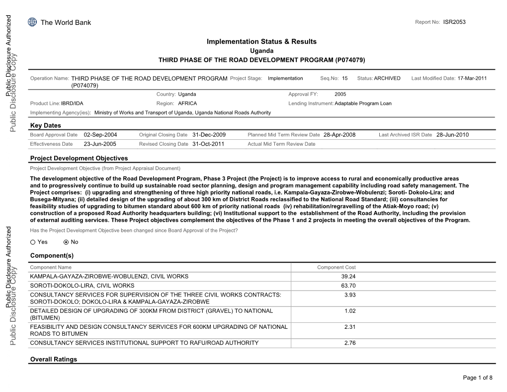 World Bank Document