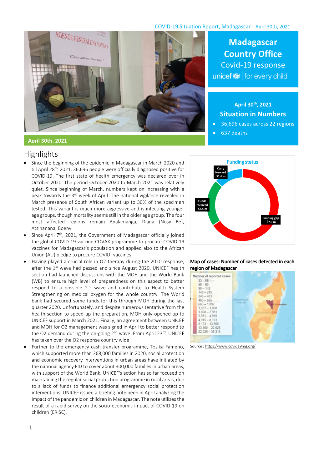 COVID-19 Situation Report, 30 April 2021