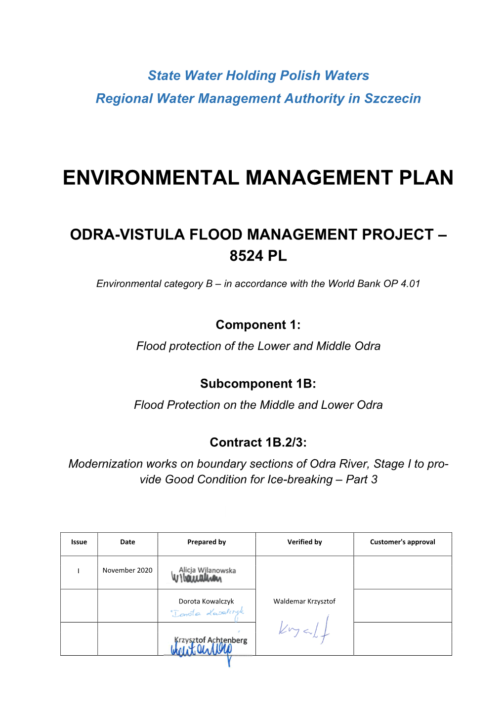 Environmental Management Plan