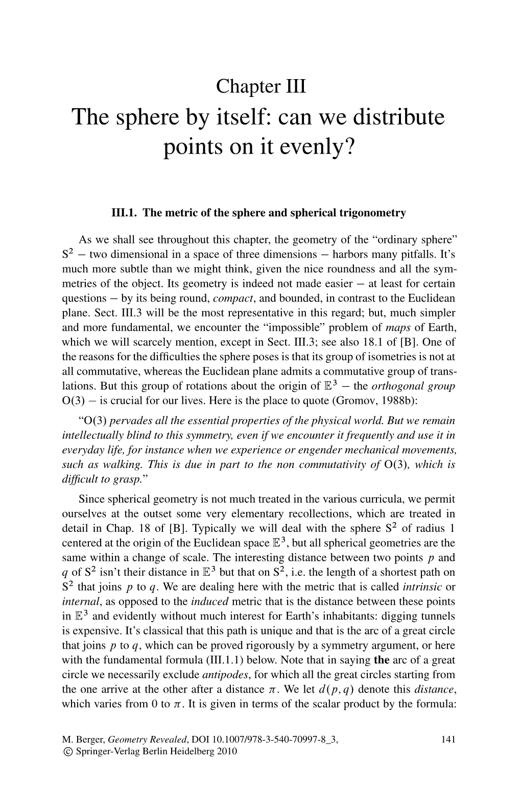 The Sphere by Itself: Can We Distribute Points on It Evenly?