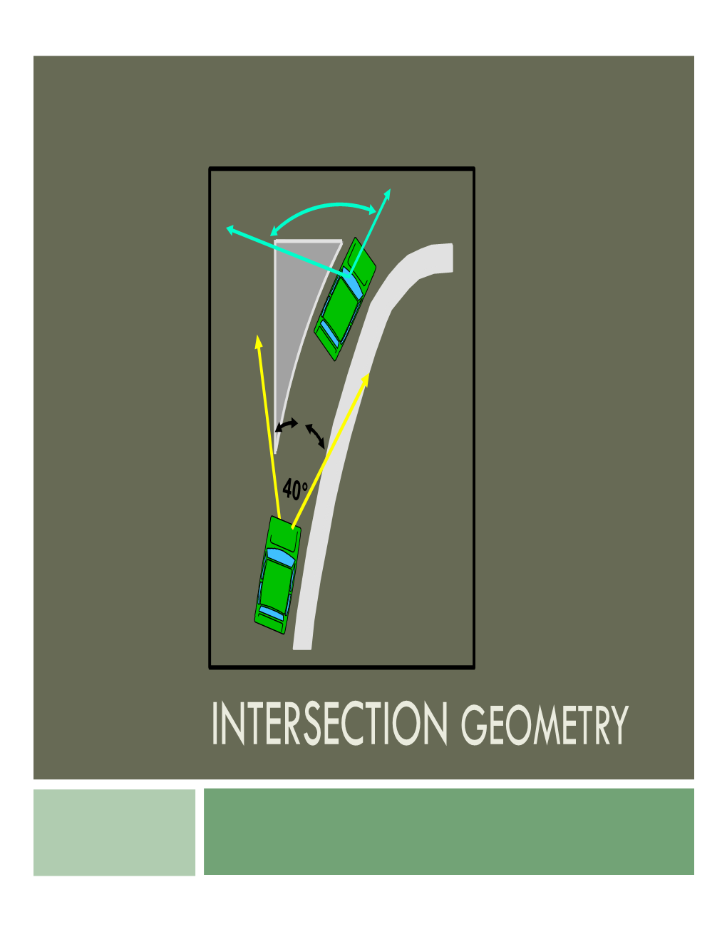 INTERSECTION GEOMETRY Learning Outcomes