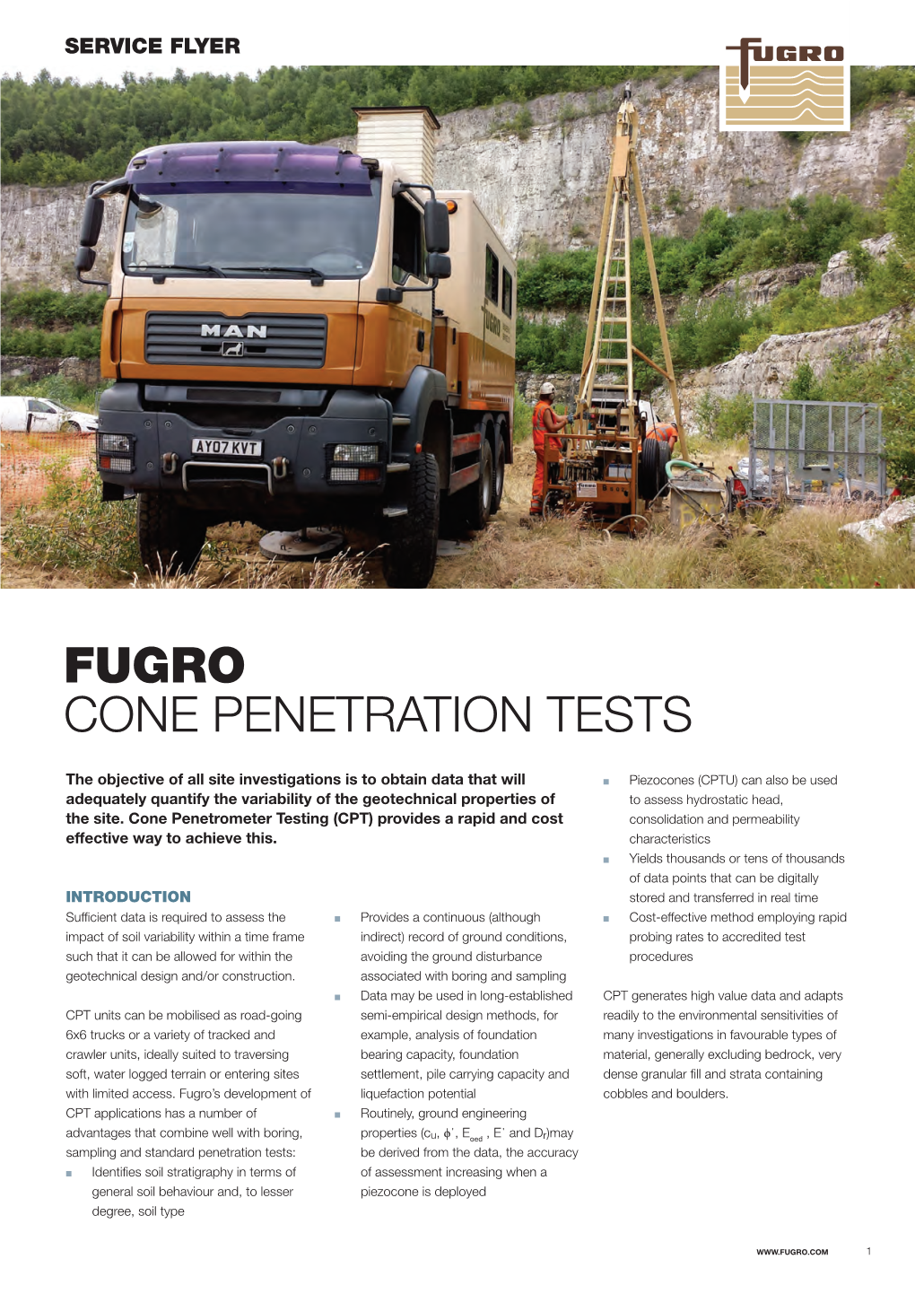 Fugro Cone Penetration Tests