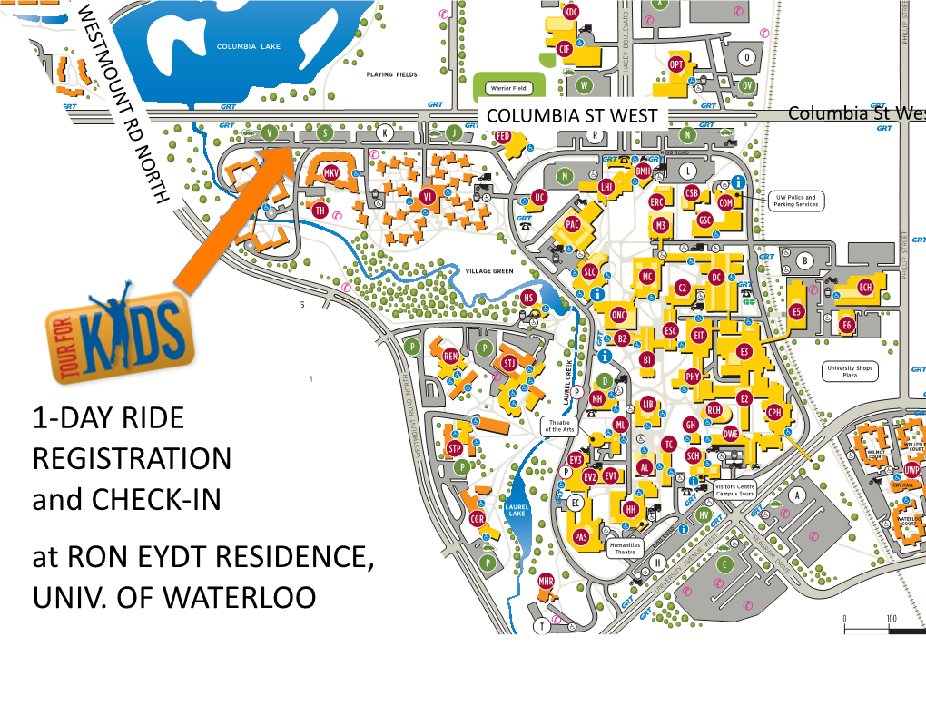 DAY RIDE REGISTRATION and CHECK-‐IN at RON