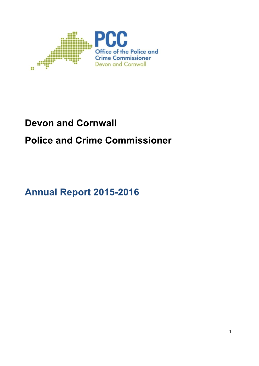 Devon and Cornwall Police and Crime Commissioner
