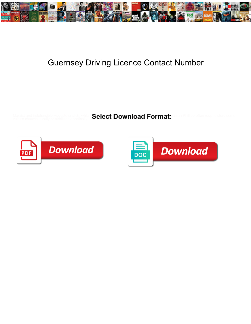Guernsey Driving Licence Contact Number