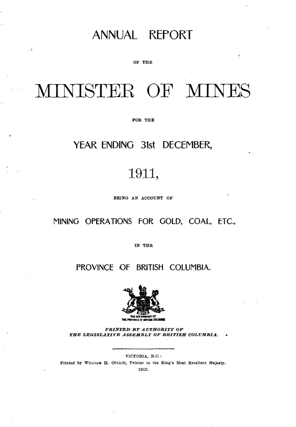 Minister of Mines