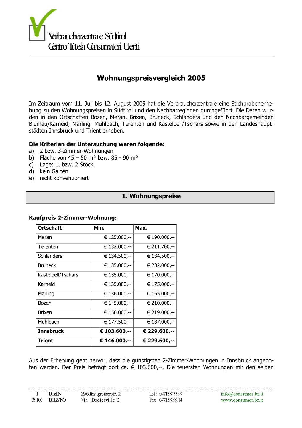 Verbraucherzentrale Südtirol Centro Tutela Consumatori Utenti