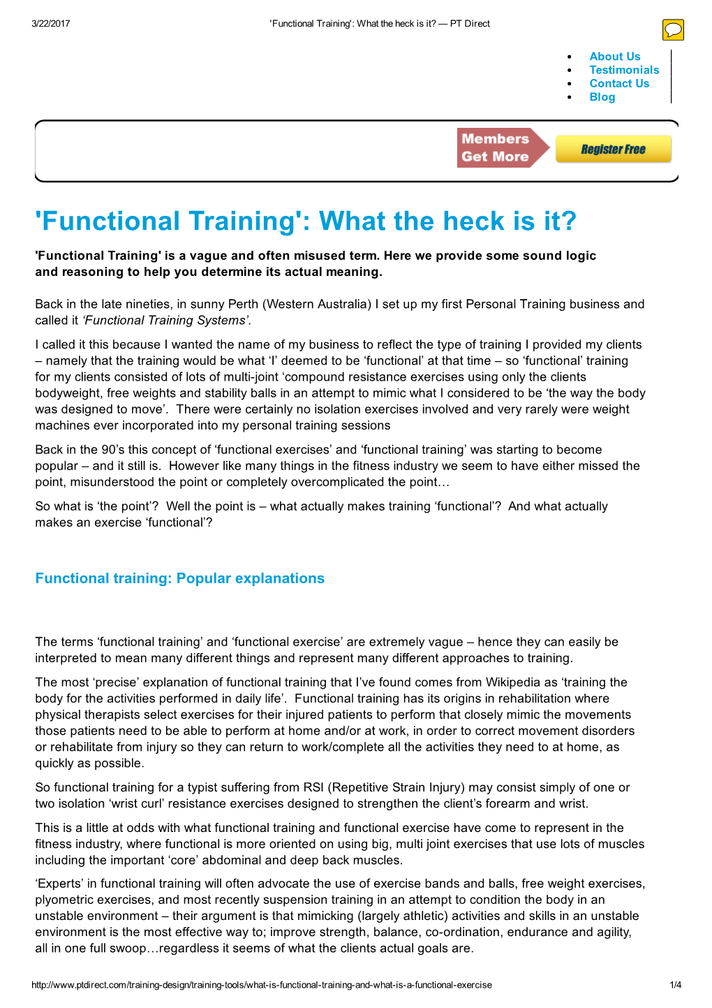 'Functional Training': What the Heck Is It? — PT Direct