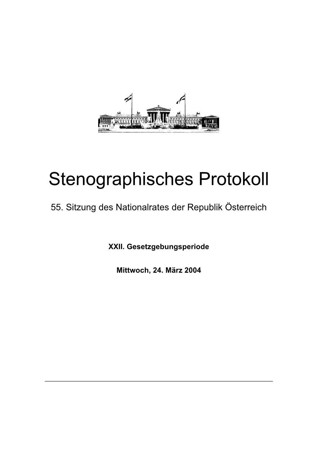 Stenographisches Protokoll