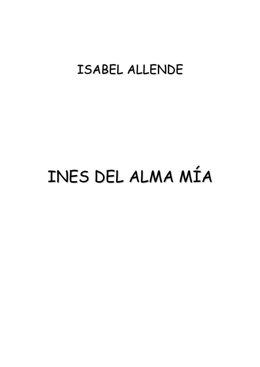 Ines Del Alma