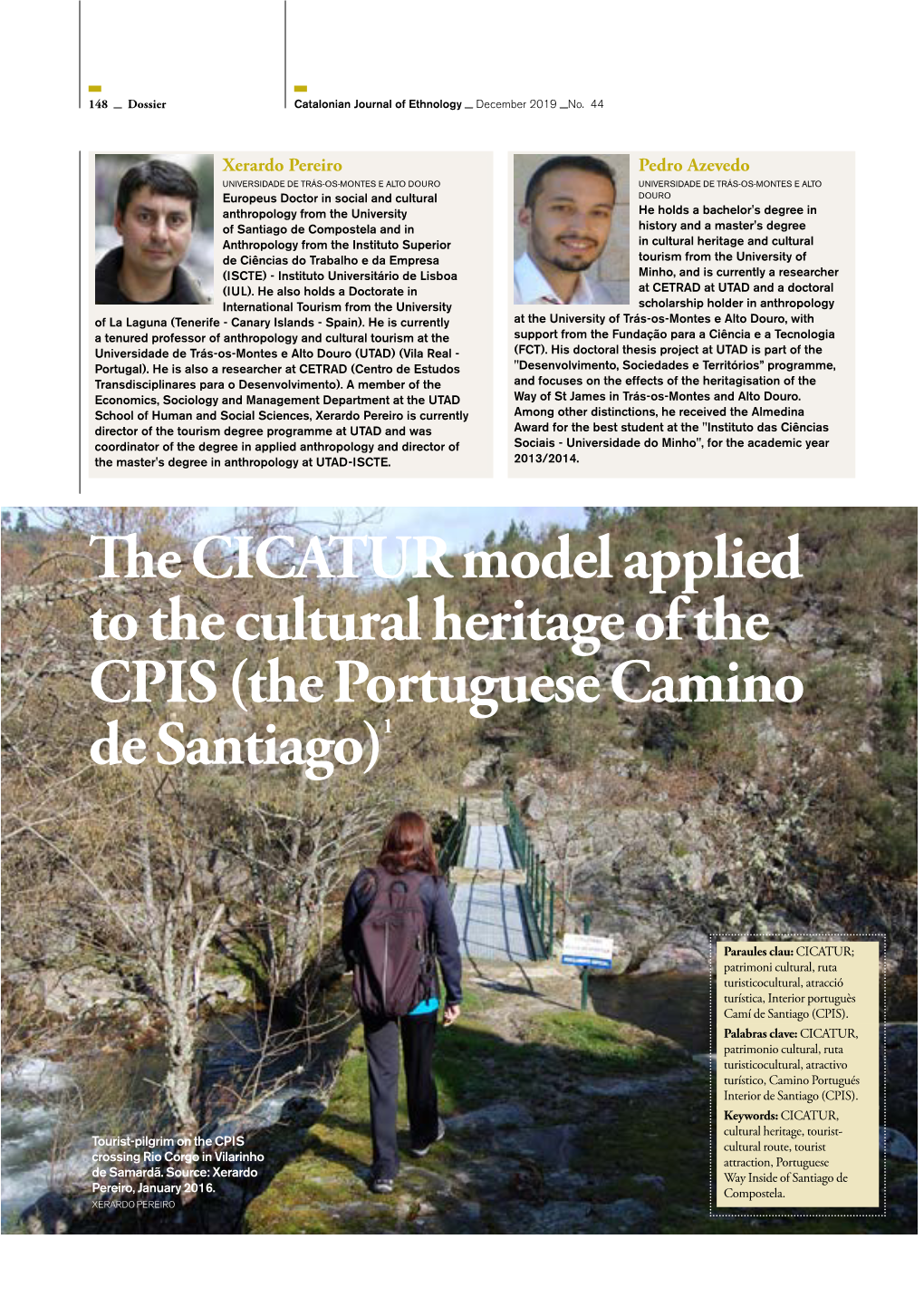 Catalonian Journal of Ethnology. Número 44. December 2019