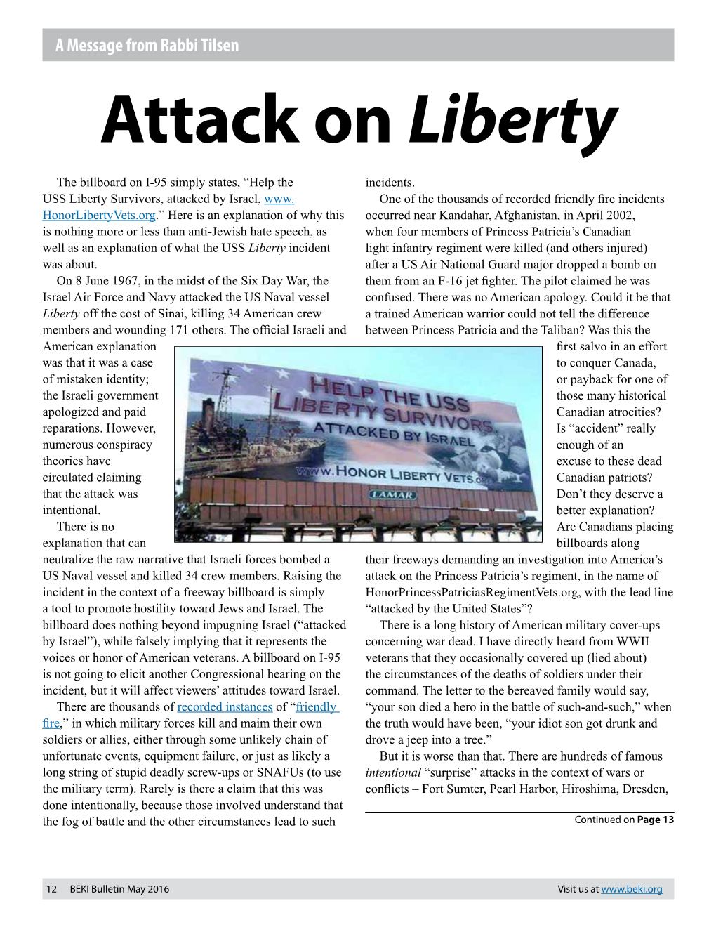 Attack on Liberty