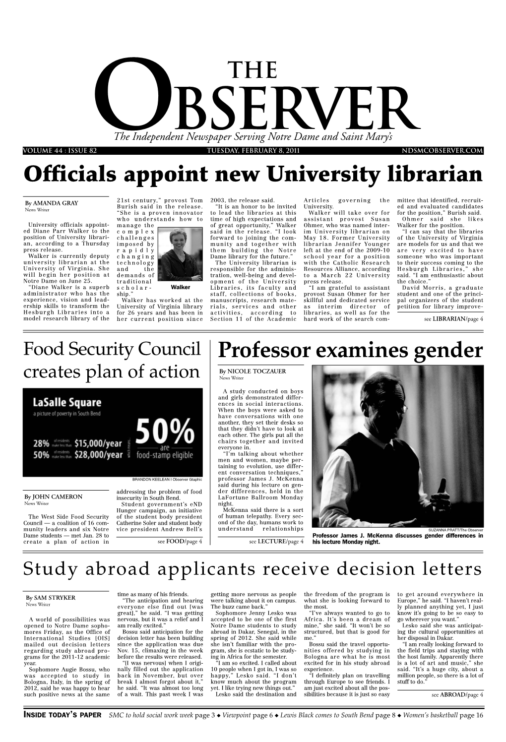 Officials Appoint New University Librarian Professor Examines Gender