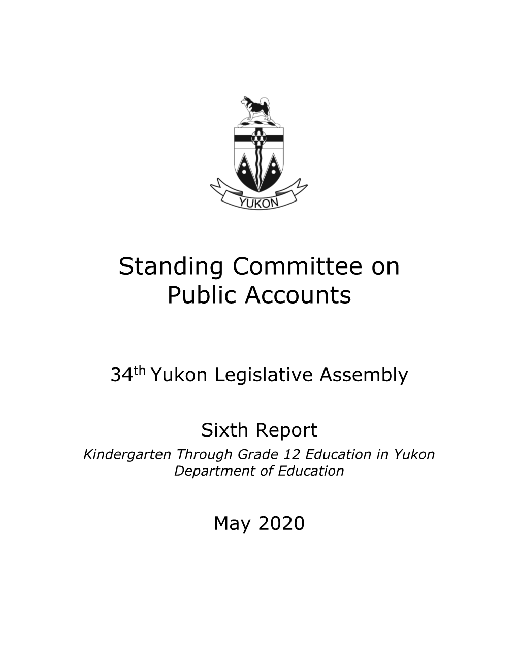 Standing Committee on Public Accounts Sixth Report