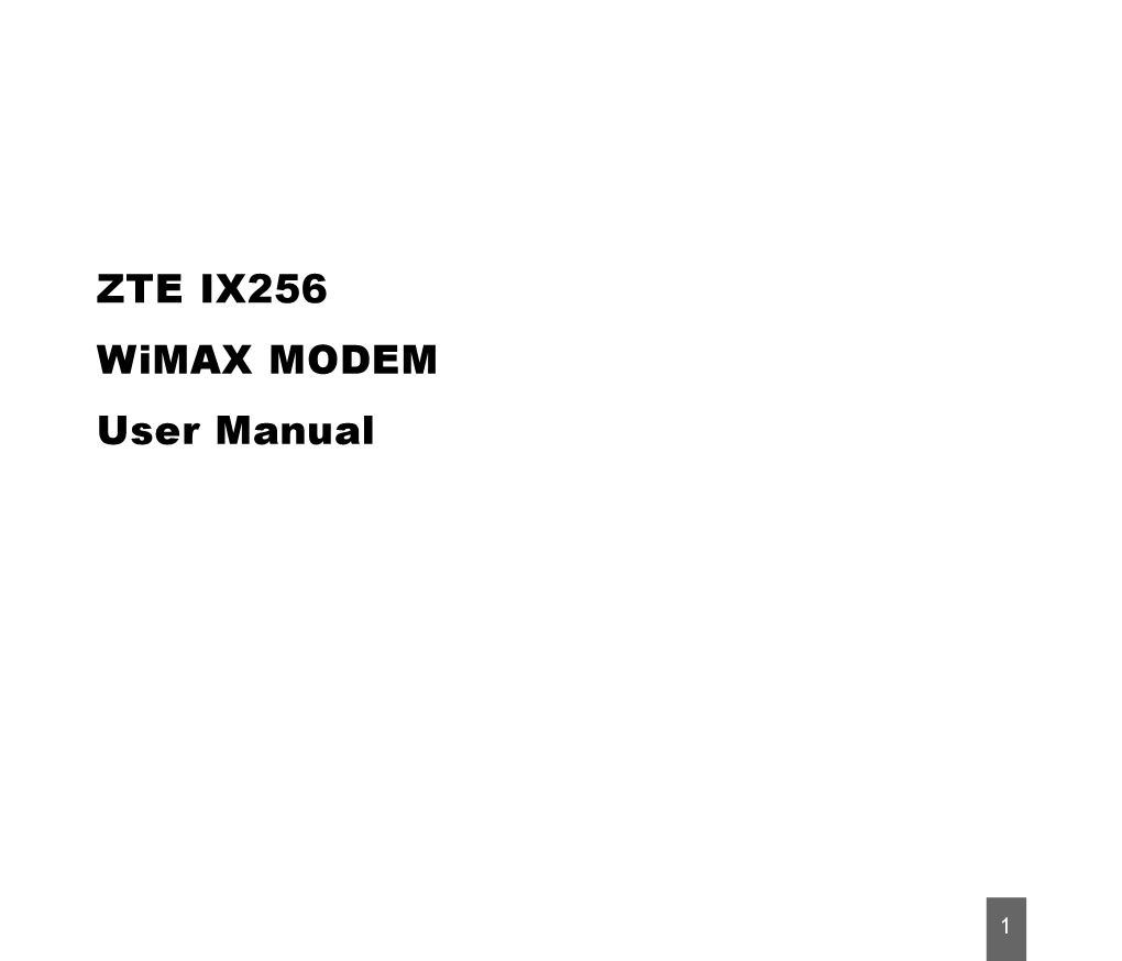 IX256 Wimax Modem User Manual.P65