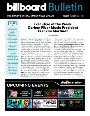 Executive of the Week: Carbon Fiber Music President Franklin
