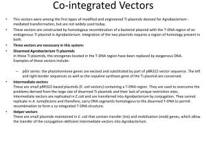 Co-Integrated Vectors