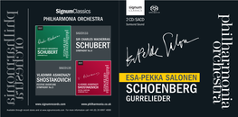 Schoenberg Gurrelieder