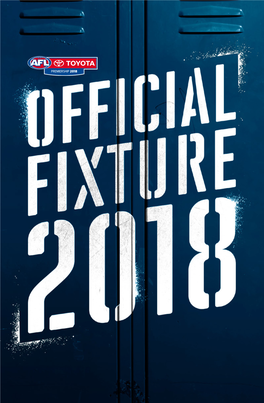 Australian Football League Official Fixture 2018