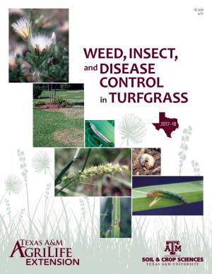 INSECT, WEED, Anddisease CONTROL in TURFGRASS