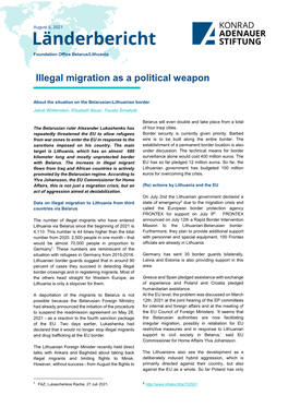 Illegal Migration As a Political Weapon