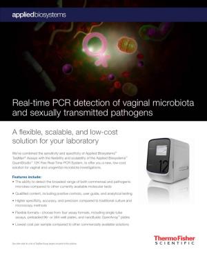 Real-Time PCR Detection of Vaginal Microbiota and Sexually Transmitted Pathogens