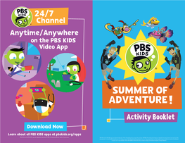 Channel Anytime/Anywhere on the PBS KIDS Video App